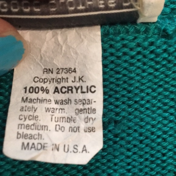 Vintage Sweater Floral Dolman Sleeve Sweater Vest Lightweight Size Large - Picture 6 of 8